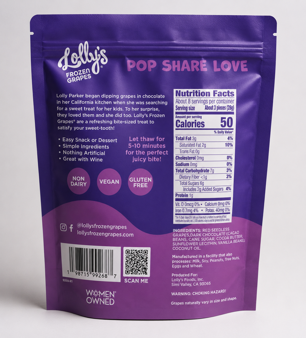 Dark Chocolate 8oz. Pouch