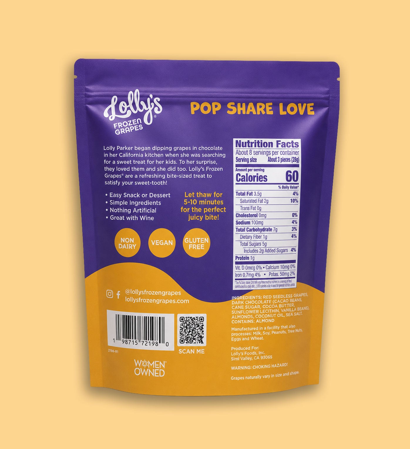 Dark Chocolate + Almond 8oz. Pouch