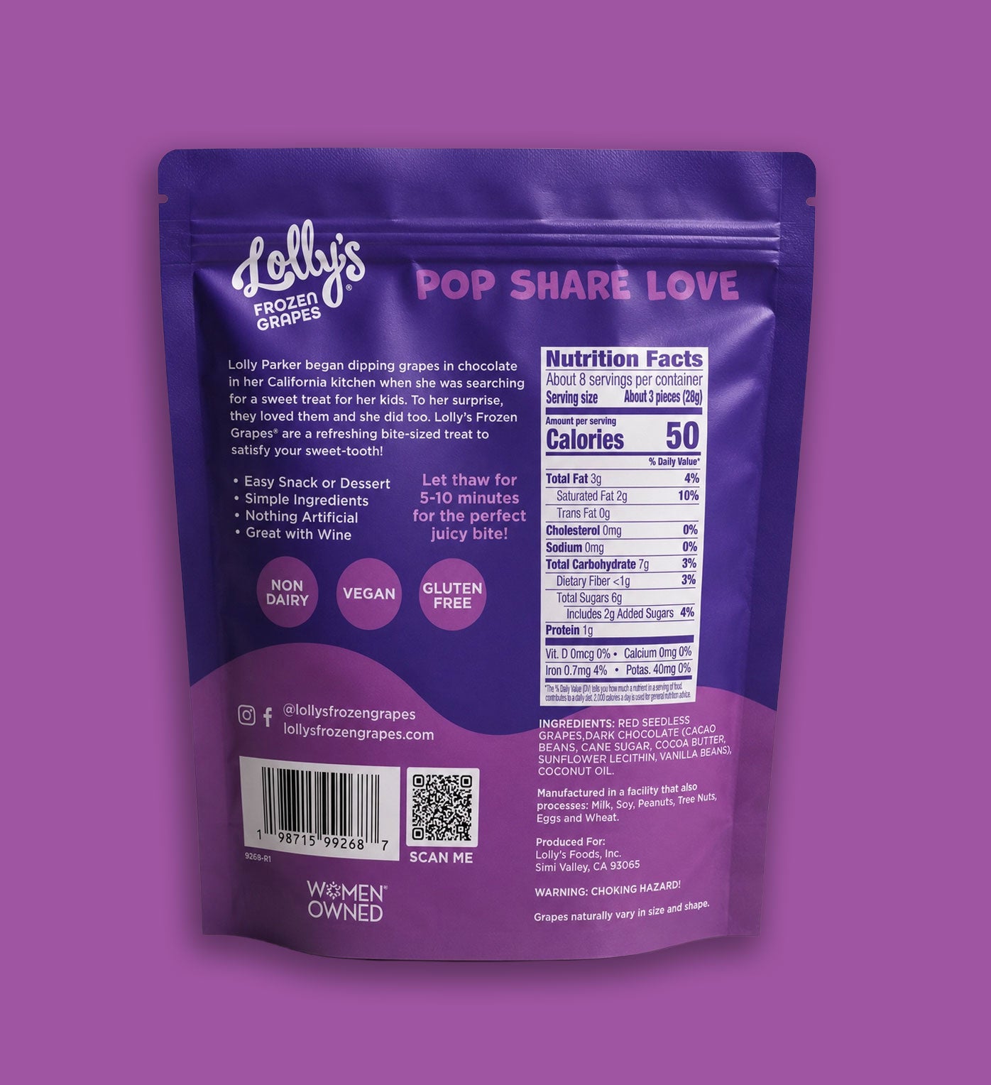 Dark Chocolate 8oz. Pouch