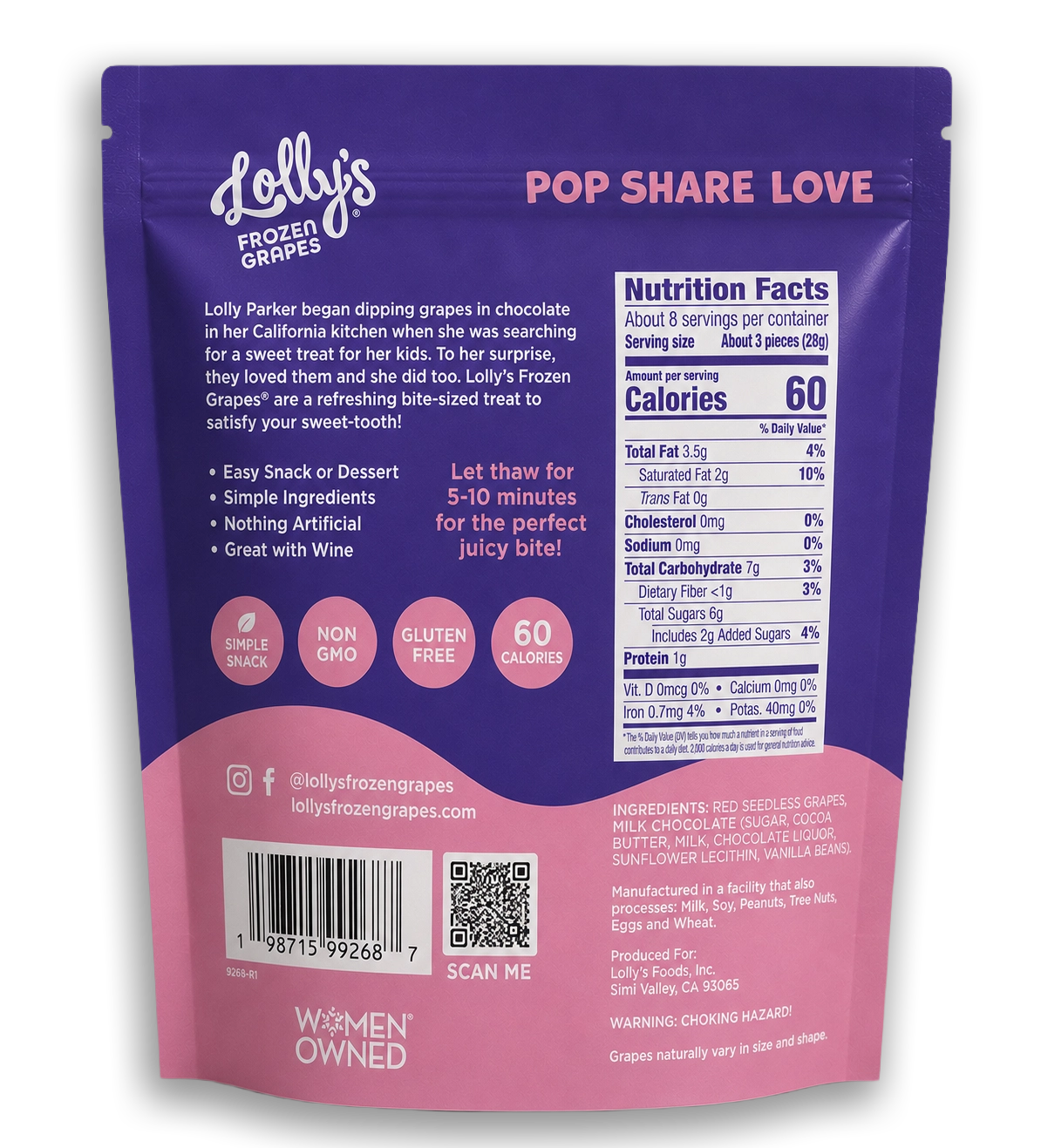 Milk Chocolate 8oz. Pouch